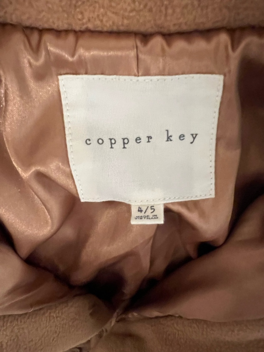 Copper Key Girls' Ruffle-Front Coat - Picture 3 of 4